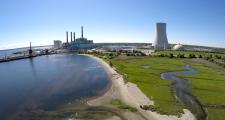 An aerial shot of the now-defunct Brayton Point power plant. An aerial shot of the newly defunct Brayton Point power plant.